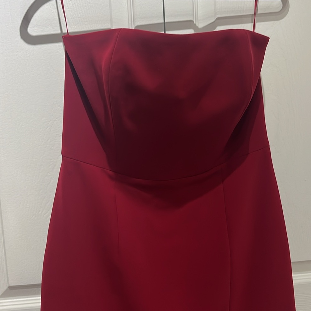 Nomi Fame 'Eva' Strapless Side Slit Mini Dress - Picture 7 of 8